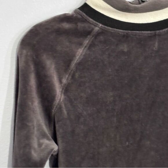 Juicy Couture | Girls M Grey Velour Full Zip Sweatshirt Jacket Size M - Picture 9 of 13